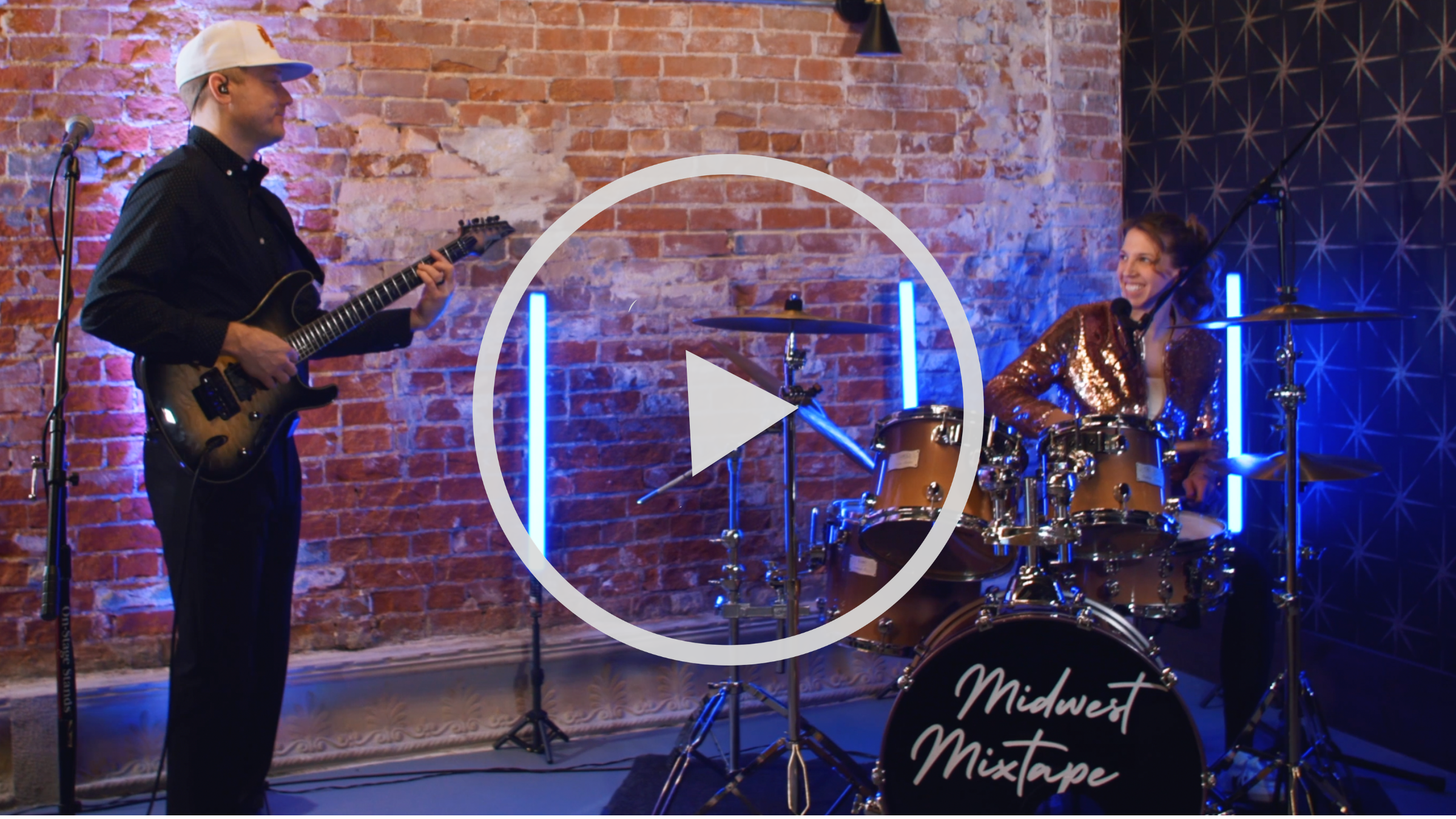 Button: Play music demo video of Midwest Mixtape duo